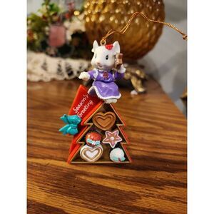 Vintage Mistletoe Magic‎ Christmas Mouse, Cookies And Candies Ornament